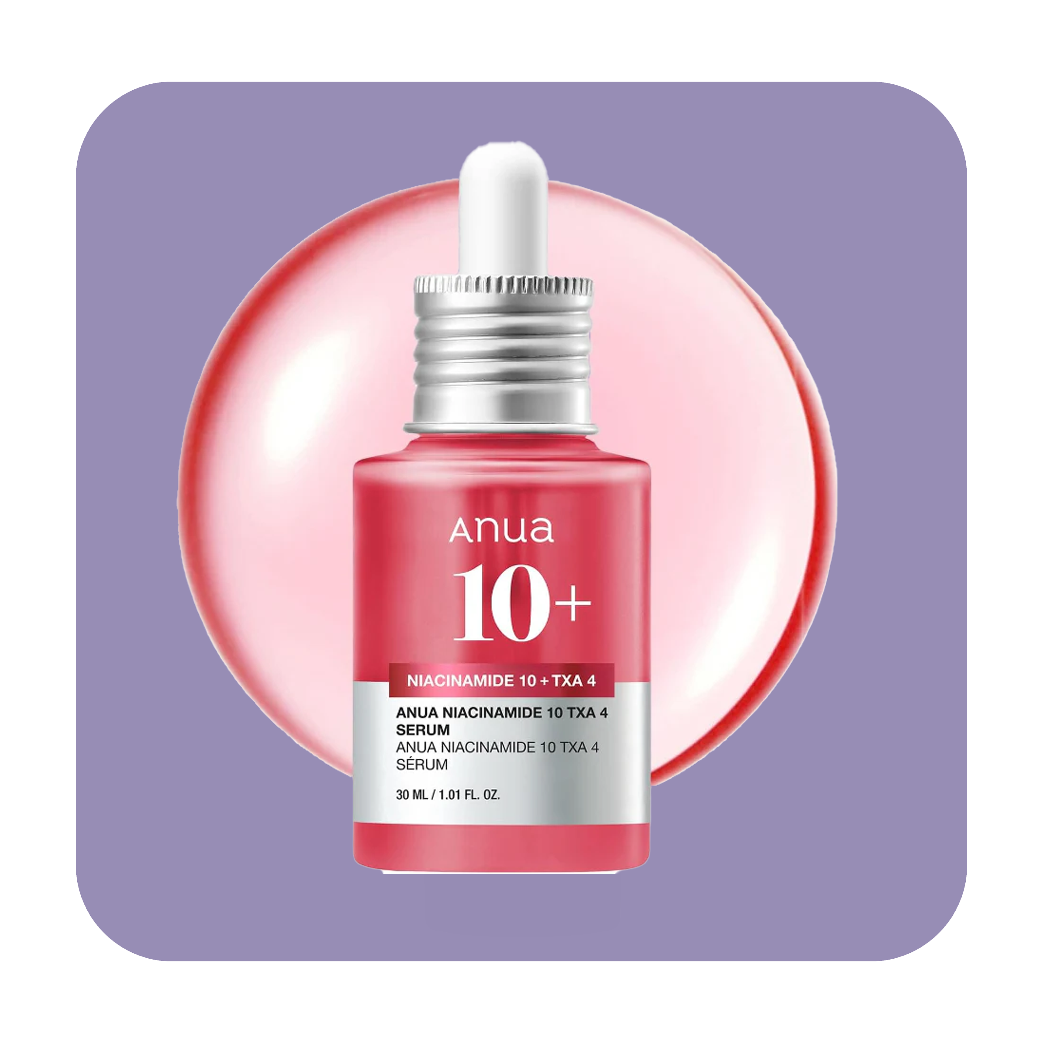 أنوا نياسيناميد 10% + تي اكس ايه 4% سيروم - 30 مل | أنوا سيروم نياسيناميد 10% + حمض الترانكسميك 4% - 30 مل