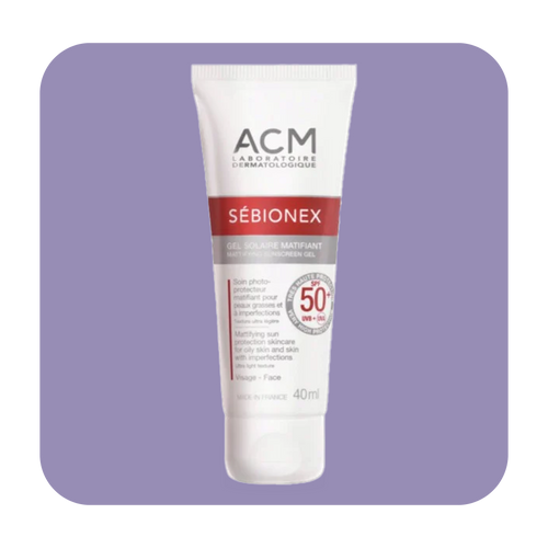ACM Sebionex Spf 50+ جل واقي من الشمس مطفي - 40 مل | اي سي ام جل شمس واقي بعامل حماية 50+ مضاد للمعان 40 مل