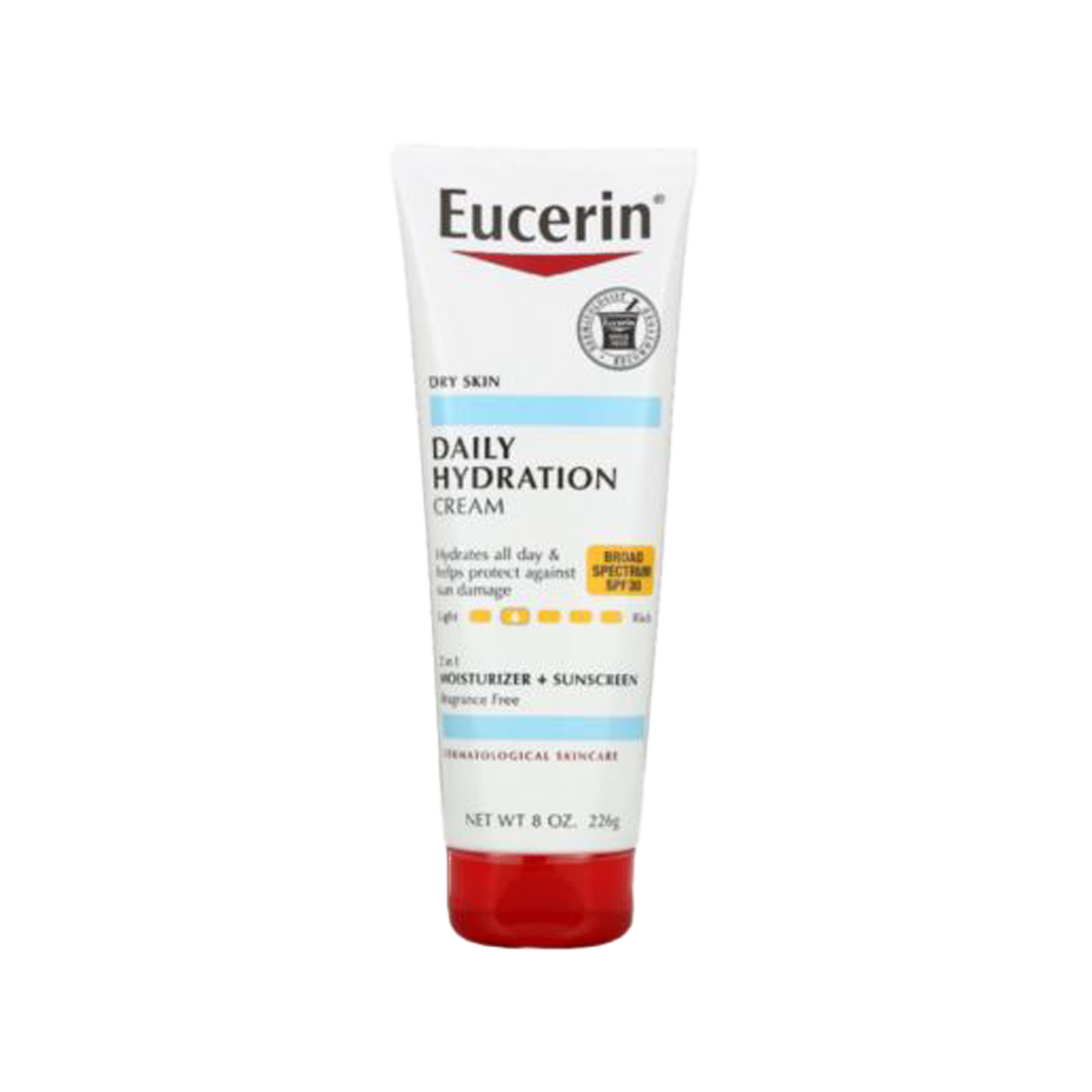 Eucerin Daily Hydration Cream Broad Spectrum Spf 30 Moisturizer - 226g | مرطب يوسيرين مع شمس واقي - 226 جرام